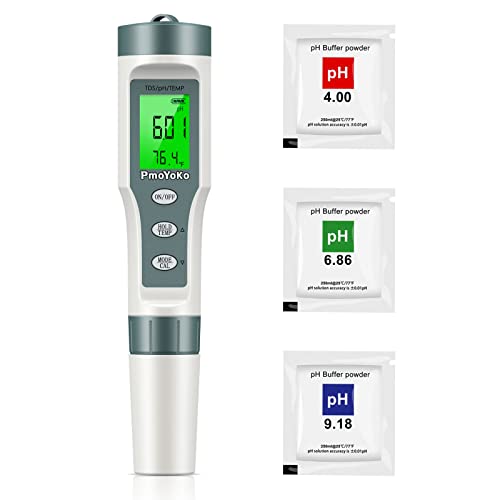 3-in-1 pH and TDS Meter with ATC pH Tester