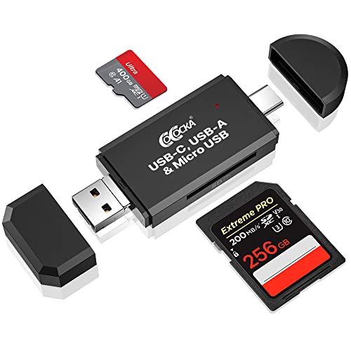 3 in 1 USB-C USB-A Micro USB Card Reader