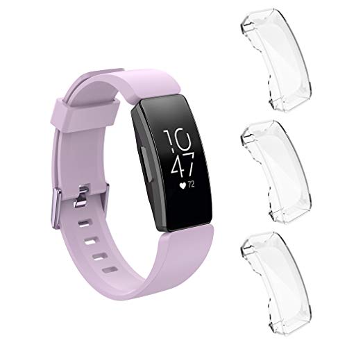 (3 Pack) LittleForest Screen Protector Case for Fitbit Inspire/Inspire HR