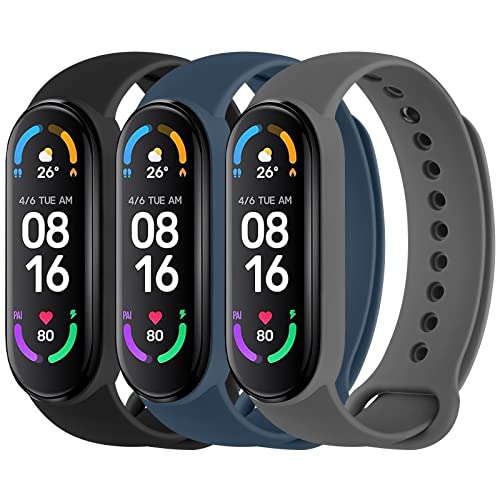 3 Pack Sport Bands for Mi Band 5 & 6