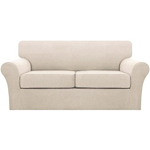 3 Piece Sofa Slipcover with Individual Cushion Covers