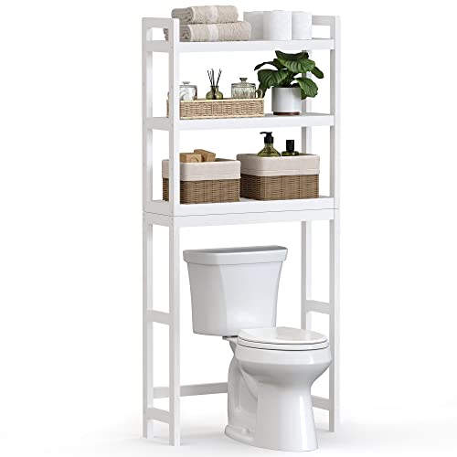 3-Tier Bamboo Over Toilet Bathroom Organizer