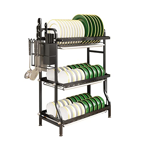 3 Tier Dish Drying Rack with Drainboard