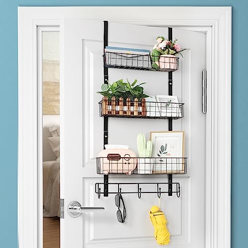 3 Tier Hanging Basket Spice Rack for Pantry Door