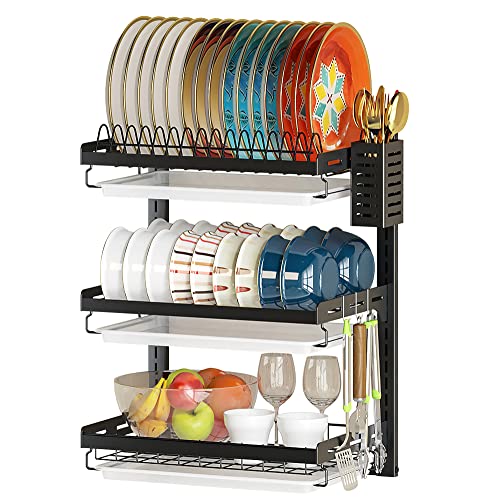 3 Tier Stainless Steel Dish Drying Rack