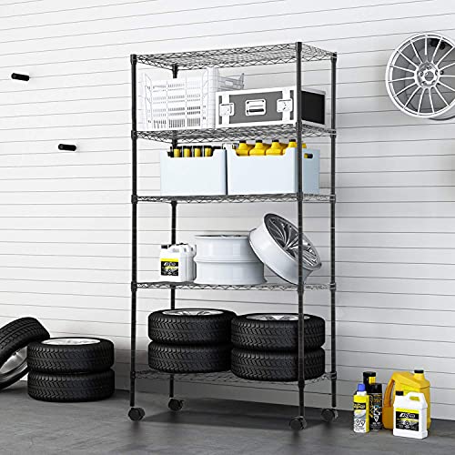 30" Adjustable Wire Shelving Unit - Durable and Versatile Storage Solution