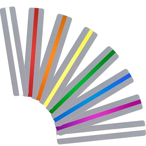 32 Pieces Guided Reading Strips Strips Colored Colorful Bookmark - Helps with Dyslexia for Children and Teacher Teaching (Mixed Colors)