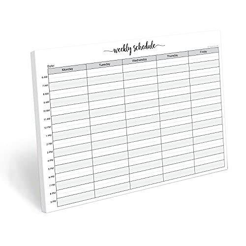 321Done Weekly Schedule Notepad