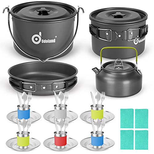 39pcs Camping Cookware Mess Kit