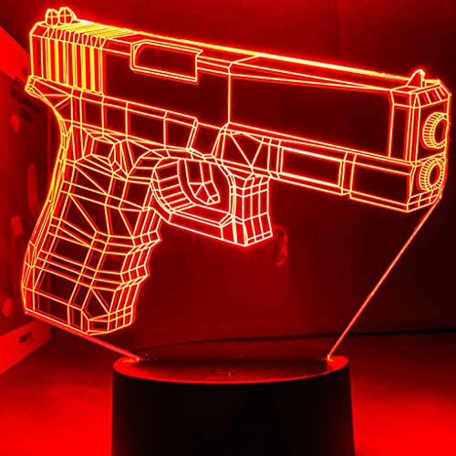 3D Gun Pistol Night Light