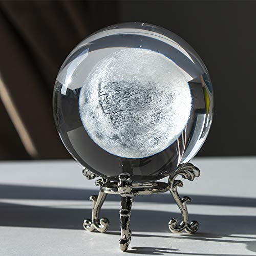 3D Laser Moon Crystal Glass Ball