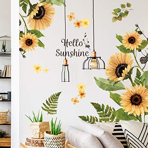 3D Yellow Flower Wall Stickers