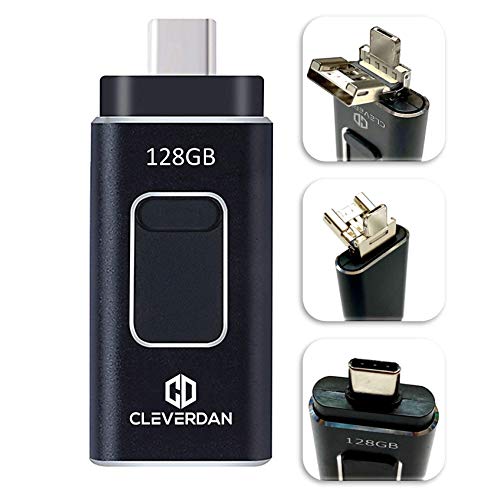 4-in-1 Android and iPhone 128GB Photo Stick USB 3.0 Flash Drive