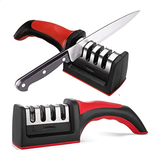 4-in-1 Stainless Steel Kitchen Knife Sharpener