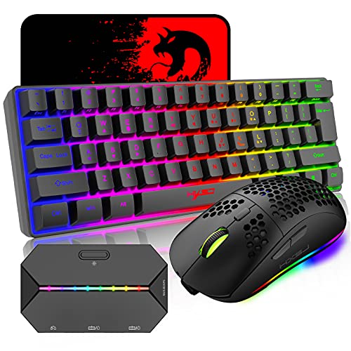4 in 1 Wireless Gaming Keyboard and Mouse Combo
