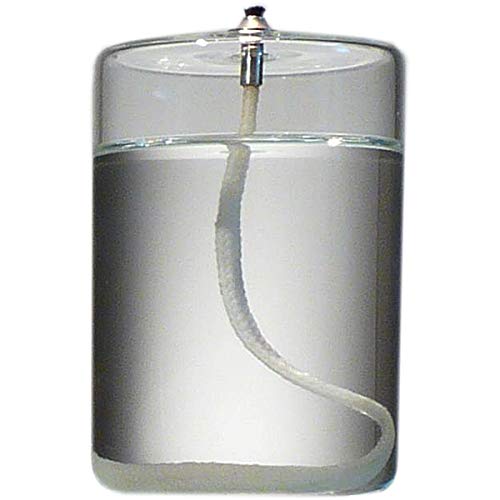 4-Inch Refillable Glass Pillar Candle