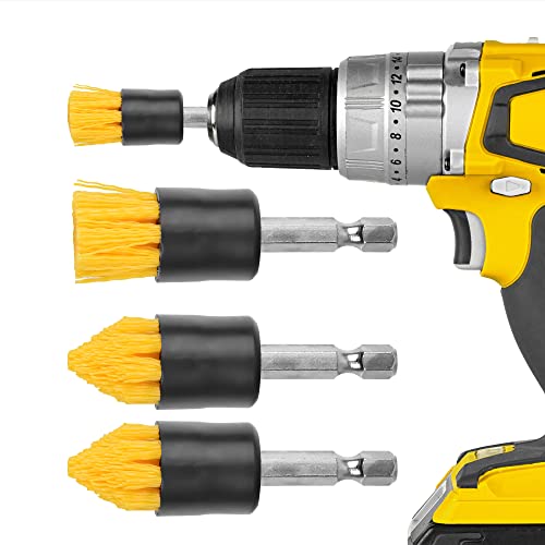 4 Pack Drill Brush Attachment Set