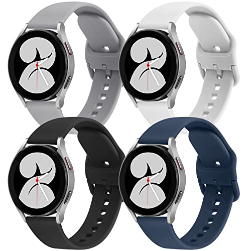 4 PACK Silicone Sport Strap Replacement Band for Samsung Galaxy Watch 4 / 5
