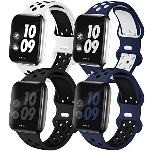 4 Pack Sport Bands Compatible with Apple Watch Band