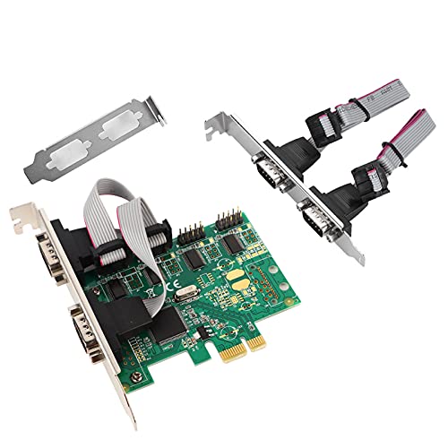 4 Port Serial Expansion Card, Native PCI E to RS232 Serial Port Converter PCI Controller Adapter Expansion Card Support hot swap Used for Desktop PC