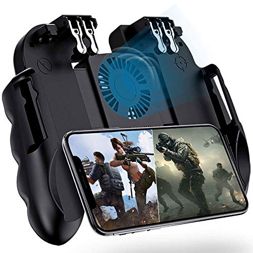 4 Trigger Mobile Game Controller with Cooling Fan