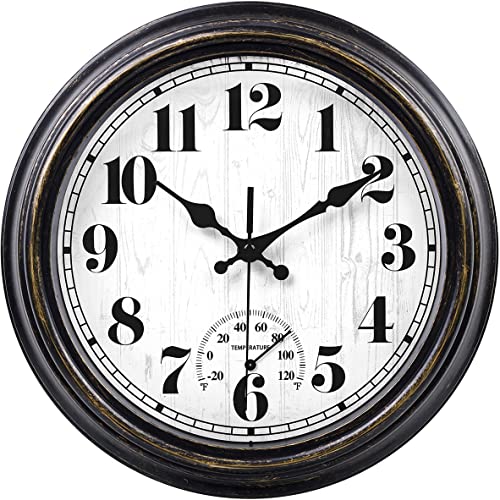 45Min Retro Round Waterproof Wall Clock