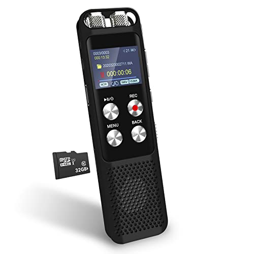 48GB Digital Voice Recorder with Playback and Password Protection