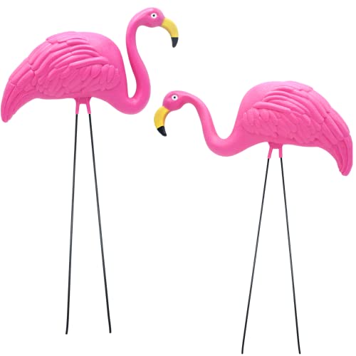 4E's Novelty Pink Flamingos Yard Decorations