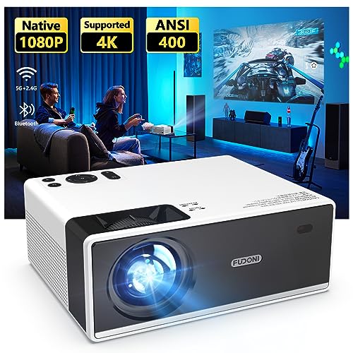 4K Support Projector with WiFi and Bluetooth