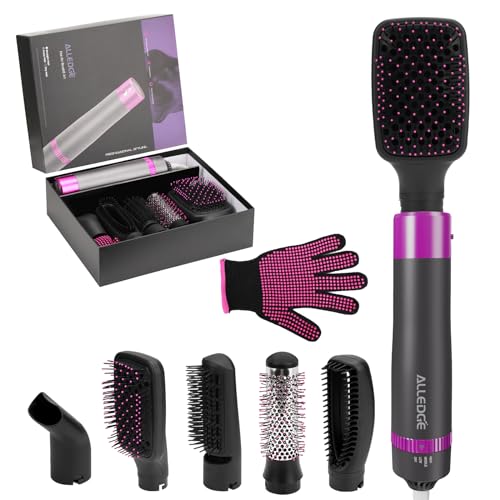 5 in 1 Hair Dryer Brush with Interchangeable Brush Heads