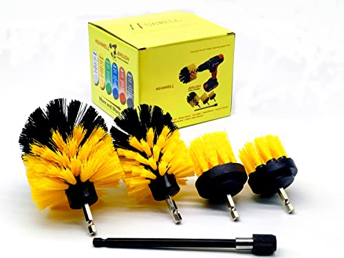 5 Pieces Cleaning Supplies Drill Brush Attachment Kit
