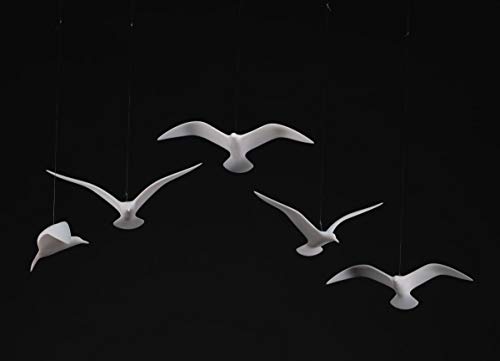 5 Seagull Mobile by John Perry