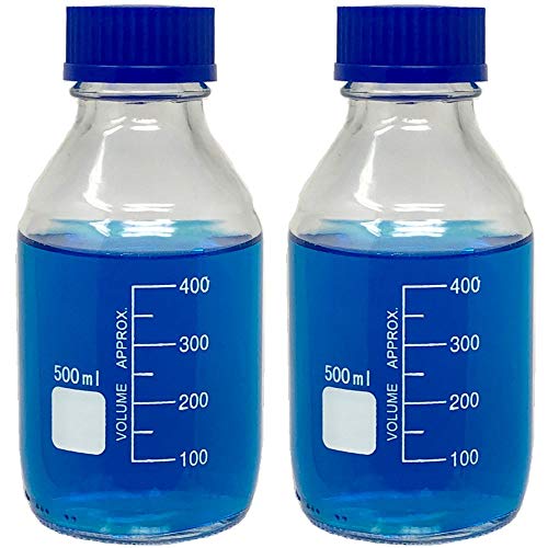 500ml Glass Round Storage Bottles with Screw Cap