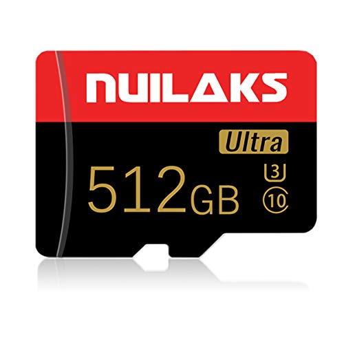 512GB Micro SD Card with Adapter - High-Speed Class 10 Memory Card