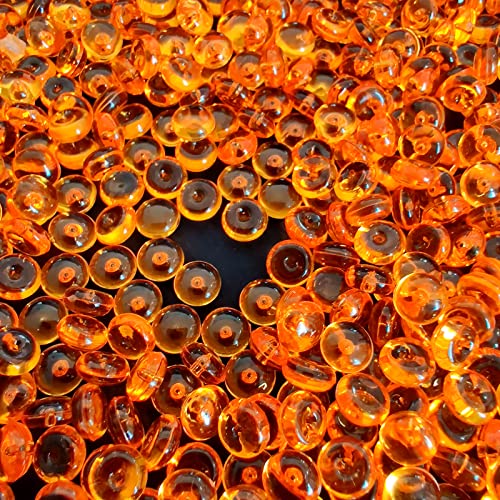 5500 Pcs Orange Acrylic Mini Discs