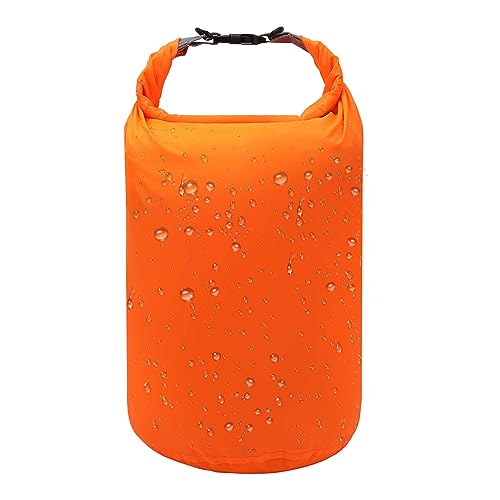 5L/10L/20L/40L/70L Dry Bag Dry Sack Waterproof Lightweight Portable, Dry Storage Bag to Keep Gear Dry Clean for Kayaking, Gym, Hiking, Swimming, Camping, Snowboarding, Boating, Fishing(Orange, 5L)