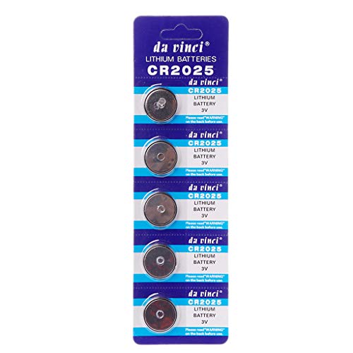 5PCS CR2025 3V Cell Coin Batteries