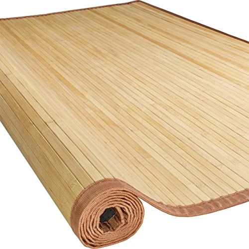5x8 Bamboo Outdoor Rug - Natural and Durable