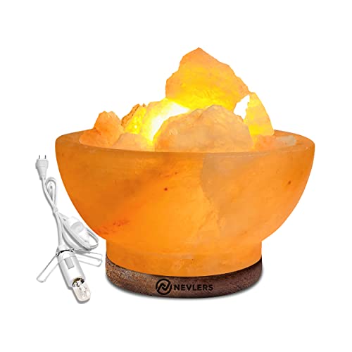 6" Handcrafted Himalayan Salt Lamp Fire Bowl
