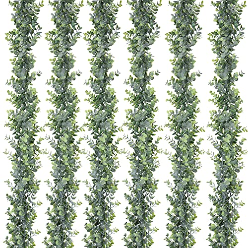 6 Pack Faux Eucalyptus Garland Plant