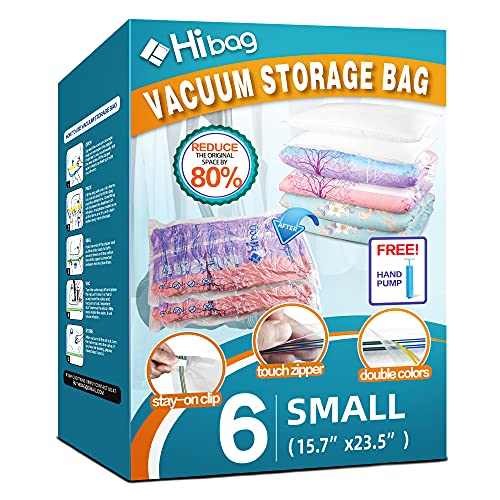 6 Pack Vacuum Storage Bags for Clothes