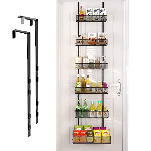 6-Tier Mesh Basket Hanging & Wall Mounted Pantry Door Organizer