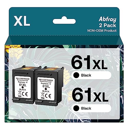 61XL Black Ink Cartridge Compatible for HP Printers