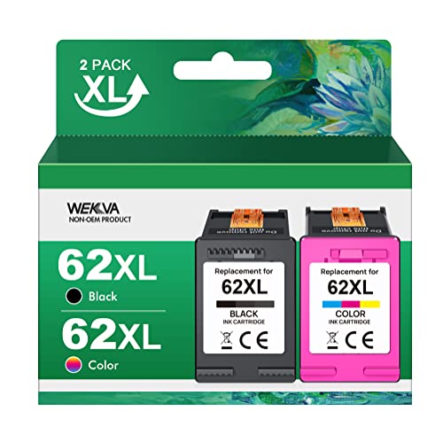 62XL Ink Cartridges Comba Pack Replacement for HP Ink 62