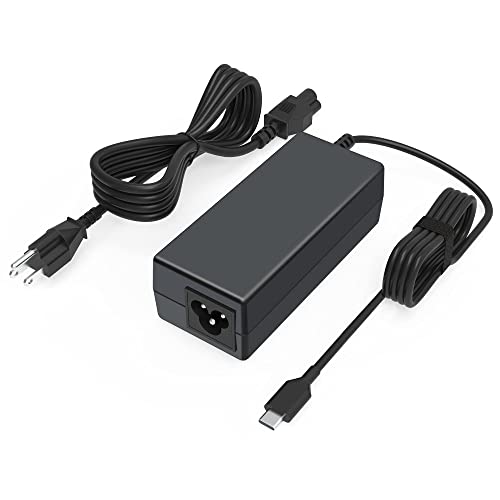 65W USB C Charger for Dell Chromebook 3100 3300 3380 3400 3500 5190 5300 5400 7200 7300 Latitude 5420 5520 5320 7410 7310 2-in-1 P28T P29T P30T Laptop Power Cord Type C Replacement Charger Adapter