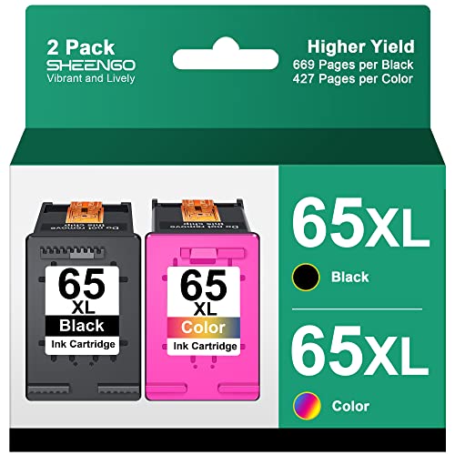 65XL Ink Cartridges Combo Pack for HP Printers