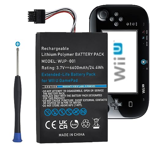 6600mAh Wii U Gamepad Battery Replacement