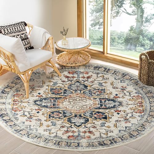 6ft Round Persian Rug for Living Room