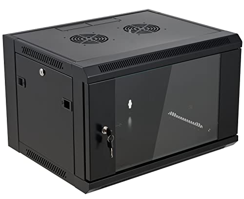 6U Wall Mount Server Cabinet Network Rack Enclosure