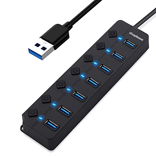 7-Port USB 3.0 Hub with Power Switches